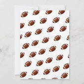 Eerste jaar naar beneden Football | 1e verjaardag Kaart (Achterkant)