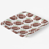 Eerste jaar naar beneden Football 1e verjaardag Papieren Bordje (Gebogen)