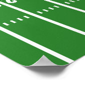 Eerste jaar naar beneden | Football 1e verjaardag Poster (Hoek)