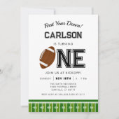 Eerste jaar omlaag | Football Boy Eerste Verjaarda Kaart (Voorkant)