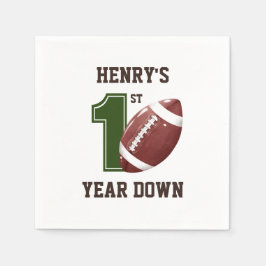 Eerste jaar omlaag | Football Verjaardag Servet