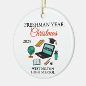 Eerste Jaar Op De Middelbare School Ornament 2026, (Links)