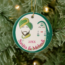 Eerste jaar samen ornament