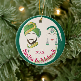 Eerste jaar samen ornament