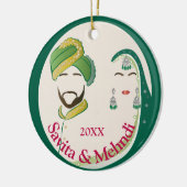 Eerste jaar samen ornament (Links)