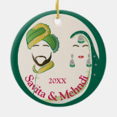 Eerste jaar samen ornament (Achterkant)