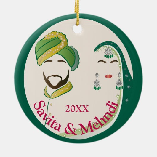 Eerste jaar samen ornament (Achterkant)