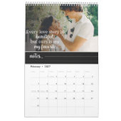 Eerste jaar samen Pas getrouwd foto romantische qu Kalender (Feb 2027)