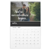 Eerste jaar samen Pas getrouwd foto romantische qu Kalender (Jan 2027)