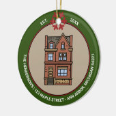 Eerste jaar startpunt voor Feestdagen op maat Keramisch Ornament (Links)