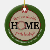 Eerste jaar startpunt voor Feestdagen op maat Keramisch Ornament (Achterkant)