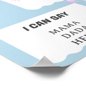 Eerste jaar verjaardag kleine Shining Star Milesto Poster (Hoek)