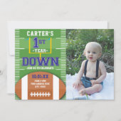 Eerste jaardag Footballs jongens eerste geboorteda Kaart (Voorkant)