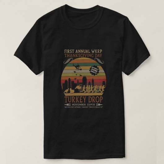 Eerste jaardag van de Thanksgiving Turkije - val 2 T-shirt (Design voorkant)