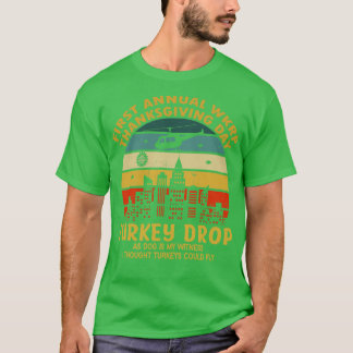 Eerste jaardag van de Wkrp - Thanksgiving Turkije T-shirt