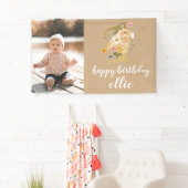 Eerste jaardag Wanddecoratie Aangepaste banner (Insitu)