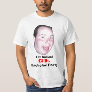 Eerste jaarlijkse Gillis Bachelor-partij T-shirt