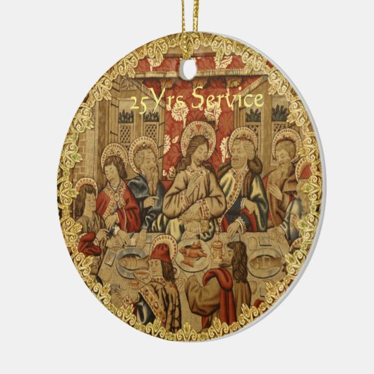 Eerste Jubileum 15e 20e 25e 30e 40e 50e Keramisch Ornament (Links)