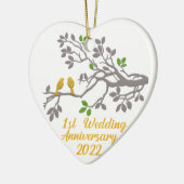 Eerste Jubileum 2022 | Uniek cadeauidee Keramisch Ornament (Links)