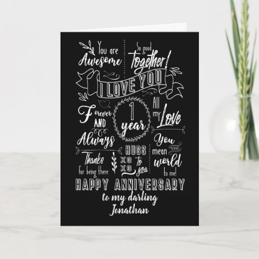 Eerste Jubileum-alkbord Kaart (Voorkant)