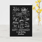 Eerste Jubileum-alkbord Kaart (Gele Bloem)