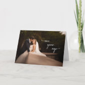 Eerste Jubileum - Een jaar geleden Happy Jubileum Kaart (Voorkant)