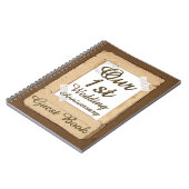 Eerste Jubileum Gastboek Vintage Notitieboek (Linkerzijde)