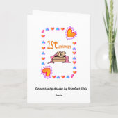 eerste Jubileum Kaart (Achterkant)