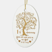 Eerste Jubileum Ornament cadeaus | Unieke gift (Links)