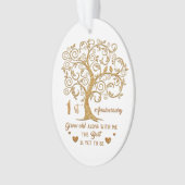 Eerste Jubileum Ornament cadeaus | Unieke gift (voorkant)