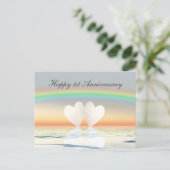 Eerste Jubileum papier Briefkaart (Staand voorkant)