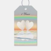 Eerste Jubileum papier Cadeaulabel (Voorkant)