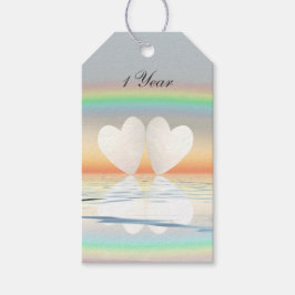 Eerste Jubileum papier Cadeaulabel