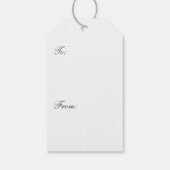 Eerste Jubileum papier Cadeaulabel (Achterkant)