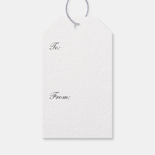 Eerste Jubileum papier Cadeaulabel (Achterkant)