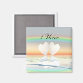 Eerste Jubileum papier Magneet (Voorkant / Achterkant)