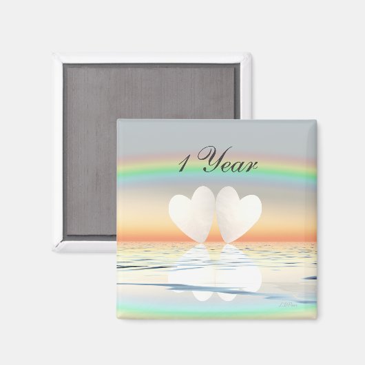 Eerste Jubileum papier Magneet (Voorkant / Achterkant)