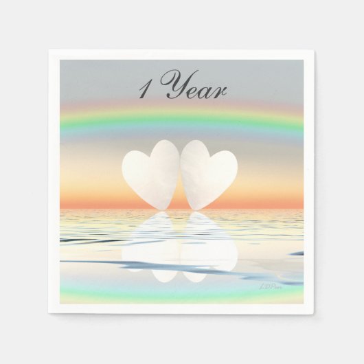 Eerste Jubileum papier Servet (Voorkant)