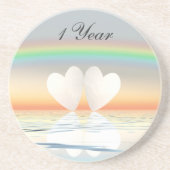 Eerste Jubileum papier Zandsteen Onderzetter (Voorkant)