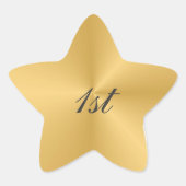 eerste Jubileum Ster Sticker (Voorkant)