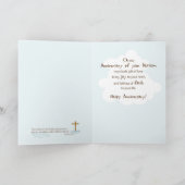 Eerste Jubileum van Baptism Boy Noah's Ark Kaart (Binnen)