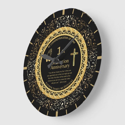 Eerste Jubileum van Ordination Priest PERSONALIZED Grote Klok (Hoek)
