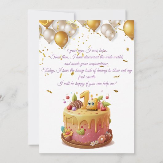 Eerste kaars kaart (Voorkant)