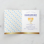 Eerste kaars van Hanukkah Lichtfeest Feest (Binnen)