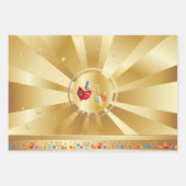 Eerste kaars van het Hanoekasfestival van de Licht Inpakpapier Vel (Voorkant 3)