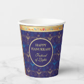 Eerste kaars van het Hanoekasfestival van de Licht Papieren Bekers (Voorkant)