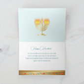 Eerste kaarsfeest op het Hanoekasfestival van de p Bedankkaart (Binnen)