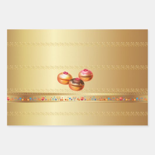 Eerste kaarsfeest op het Hanoekasfestival van de p Inpakpapier Vel (Voorkant 3)