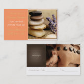 Eerste kaart afsprakenkaartje (Voorkant / Achterkant)