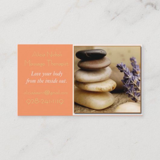 Eerste kaart afsprakenkaartje (Voorkant)